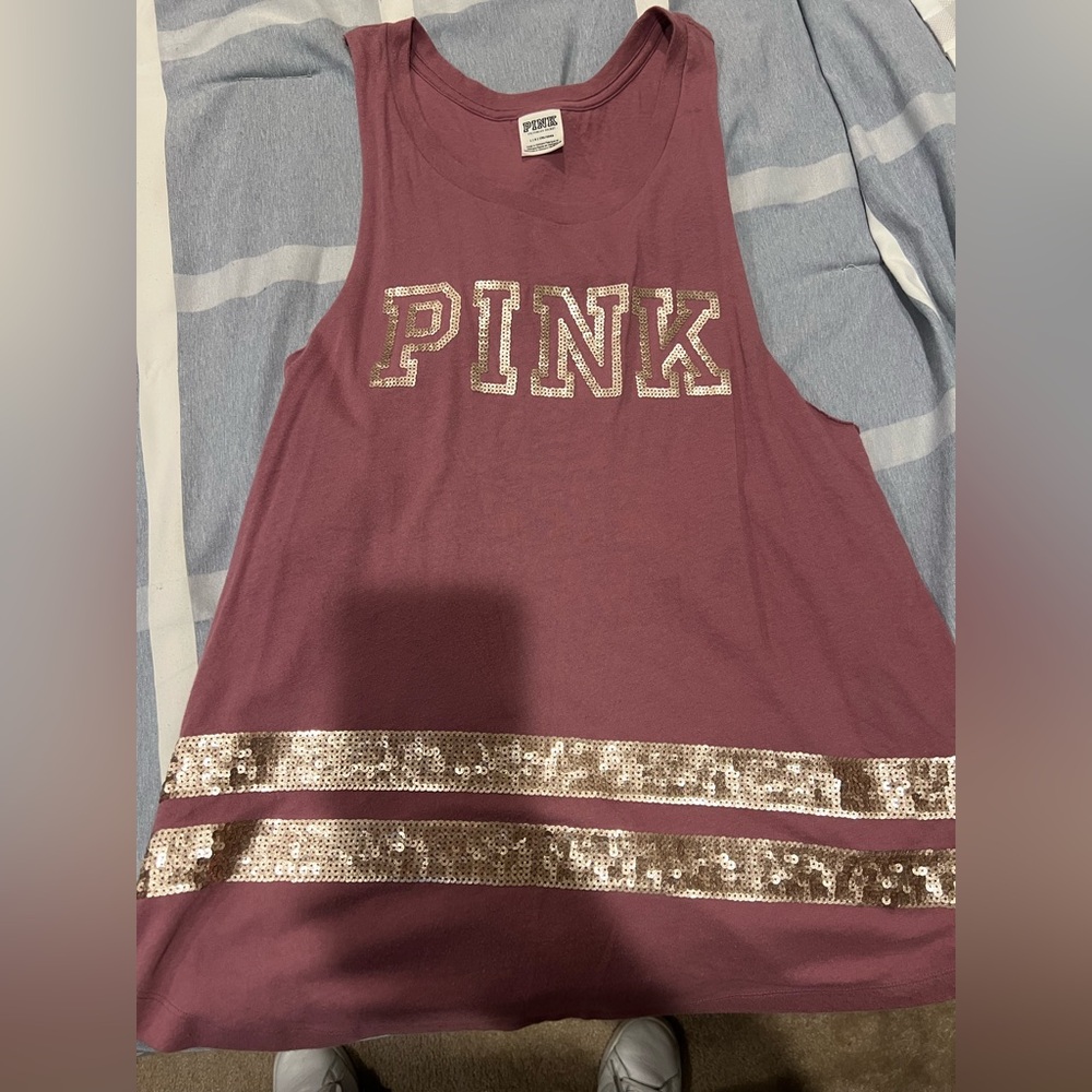 Victoria’s Secret Pink Sequin Tank Top